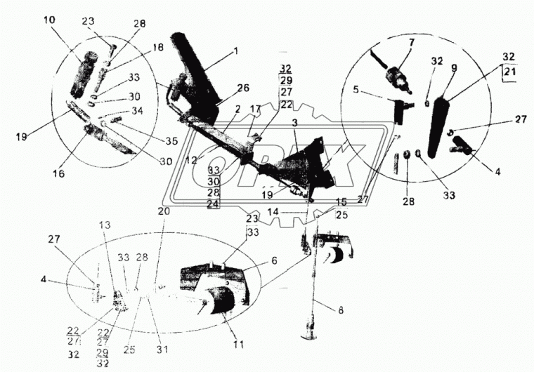 23.588.112.00-69 Трос ф10 L=10750 в оплетке с наконечниками КанашААЗ